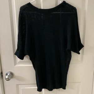 Black knit tunic